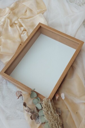 إطار ذاكرة من الخيزران عميق 30 × 40 سم لزهور يوم خاص! - Verda Çerçeve