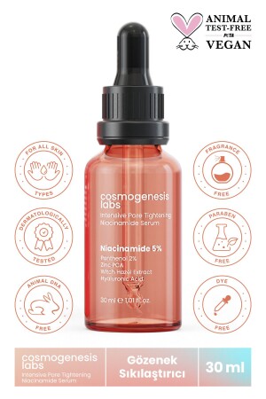 م.ن.ز- مضاد للثدي وسرقة السوداء نياسيناميد 30 مل مضادة للفقر الفجرياء (5% نياسيناميد) CGL101 - Cosmogenesis Labs