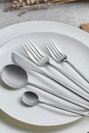 م.ن.ز-أوريون بلاتين 30 قطعة سكين ملعقة شوكة مجموعة 6 أشخاص 153 03. 08. 1910-1 - Karaca