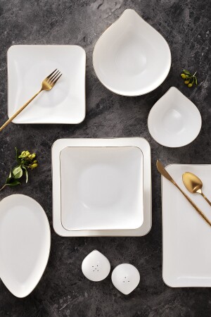 (منيز-إلينور) 30 قطعة من الذهب على عشاء 6 أشخاص - Karaca