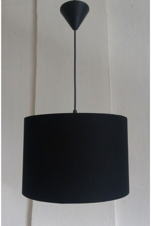 مصباح معلق من النسيج من النسيج من النسيج الاحتراطي قطر واحد 30 سم أسود 6146 - Modamonline