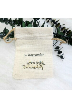 30 Adet Kurban Bayramı İyi Bayramlar 9x12 cm Baskılı Koyunlar HDKRBAYB2 - 1