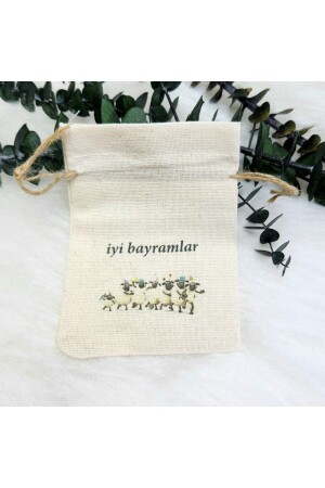 30 Adet Kurban Bayramı İyi Bayramlar 9x12 cm Baskılı Koyunlar HDKRBAYB2 - 3