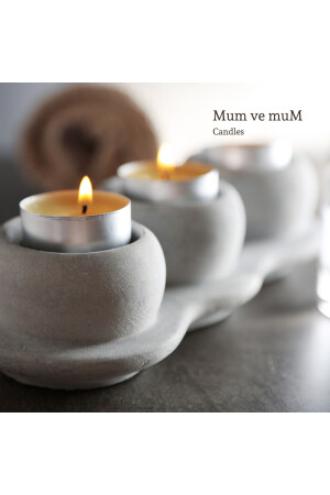 30 Lu Lavanta Kokulu Mor Tealight Mum 58236879311133 - 6