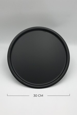 منز-معدات دوري الشاي والقهوة والكعك خدمة الصندوق العرض الديكورية الصندوق الميت الأسود 30 سم MZ30TPS1 - Mira züccaciye