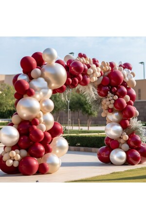 30 Stück „METALLIC RED – PEARL“ Ballonkombination Indoor-Geburtstag „WÄHLEN SIE IHR EIGENES KONZEPT“ - 1