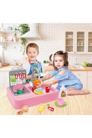 30-teiliges modernes Waschbecken-Spielzeug, IQ-Enhancer-Spielzeug, wässriges Geschirr-Set KY-9710 - 2