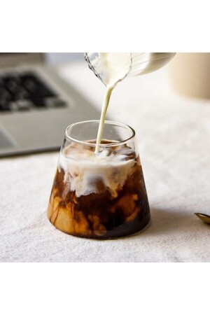 زجاج من المغنوليا من الزجاج بوروسيليكات المقاوم للحرارة عرض القنابل والشراب الغازي 300 مل 8654562512359 - Bycomo