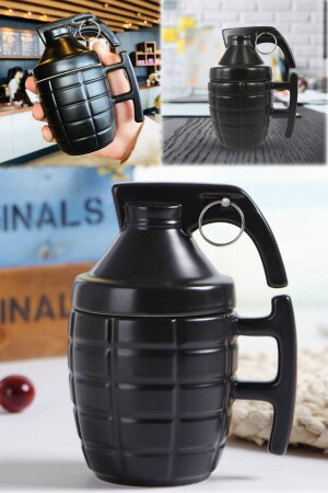 300 ml Granate Keramik Kaffee Teetasse mit Deckel Geschenk Gamer Pubg Call Of Duty Tasse Schwarz kl19a - 6