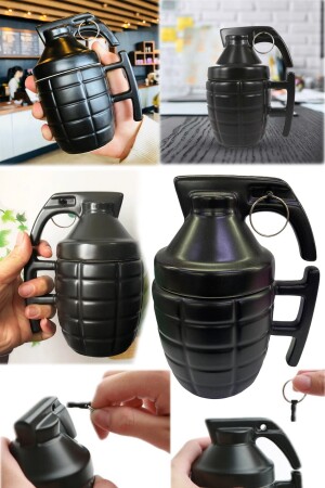 300 ml Granate Keramik Kaffee Teetasse mit Deckel Geschenk Gamer Pubg Call Of Duty Tasse Schwarz kl19a - 7