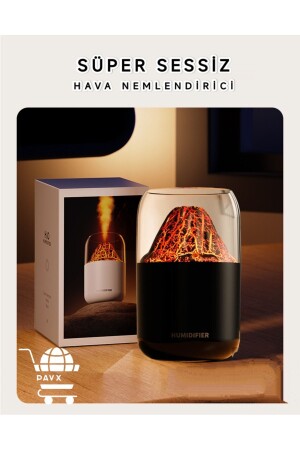 300 ml hava nemlendirici buhar makinası RGB ışıklı dekoratif yanardağ YD1 - 4