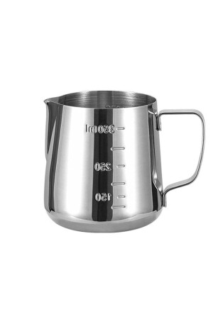 304 Çelik 350 ml Kahve Süt Köpürtme Potu Sütlük Pitcher cin502 - 2