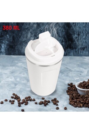 304 Paslanmaz Çelik Termos 380 ml Araç İçi Bardak Çift Katmanlı 520 Thermos GLY- 520 - 4