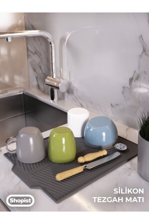 مكنولوجيا التصميم المطبخ جفاف المطبخ سيليكون 30*40 سم حجم كبير - Shopist