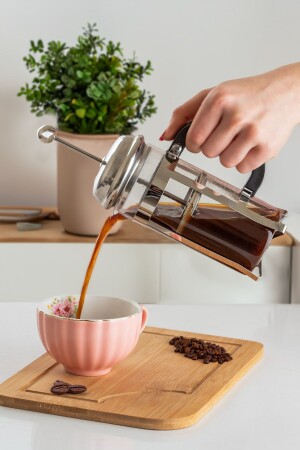 305 French Press Kräuterteekanne mit Siebkaffeepresse – 350 ml - 1