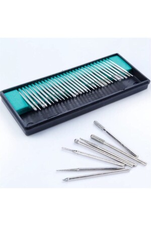 30'lu Lüks Freze Uç Takımı Elektrikli Tırnak Törpü Ucu 30'lu Uç Takımı - Topo