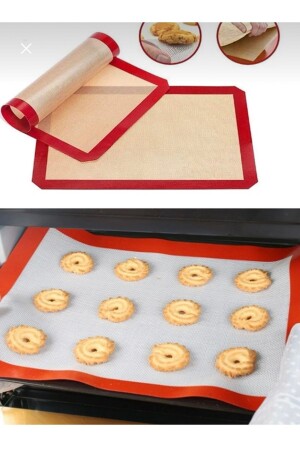 مقعداً للخبز بالسيليكون ذاتياً الزيت - مقعداً للطحين المتحرك 30x40 سم - Küçük Ew