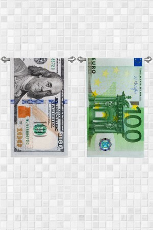 منشفة ديكورية متعددة الأغراض بالدولار 30x50 سم 2 قطع Mh-dollareuro - move home