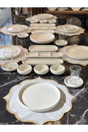 (مـنـز-31) قطعة (بيانكا بيرلا) الإفطار المعدل لـ6 أشخاص - Onedekor