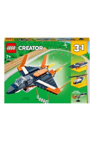 31126 Creator Supersonic Jet 3 in 1, 210 Teile, Alter 7 S29494 - 5