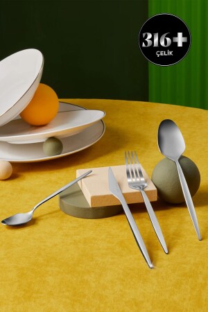 م.ن.ز-تور أليجنس 316 فولاذ 84 قطعة سكين ملعقة شوكة مجموعة ل 12 شخصًا 153. 03. 08. 2020 - Karaca