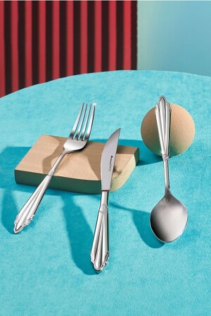 منز مانتيللا إليجنس 316 فولاذ 84 قطعة سكين ملعقة شوكة مجموعة ل 12 شخص 153 03. 08. 2072 - Karaca