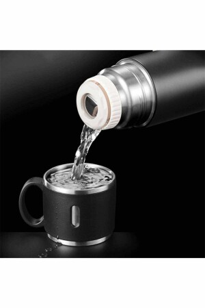 316 Paslanmaz Çelik Termos Bardak 580 ml Bardaklı 20 Saat Sıcak-soğuk Thermos Mug Kupa Coffee FLYON526 - 3