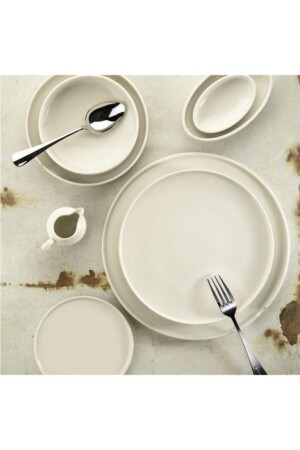 (منيز إيكرام) العالم طباخ طعم عشاء 32 قطعة مجموعة (توتو32 واي تي 0014) - Kütahya Porselen