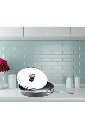 م.ن.ز-32 سم فنجان سمك غرانيت رمادى مع غطاء معدني 3222 متر - Oms