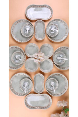 م.ن.ز-32 قطعة ديزي فطور البورسلين لـ 6 أشخاص - فطور فخم عرض مجموعة - Atbyhome