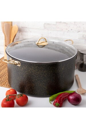 32 cm Gold Stone Maxi Deep Casserole – Antihaftbeschichteter Deep Casserole 13 Lt - 2