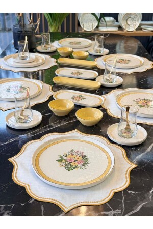 32 Parça Modern Hermina Kahvaltı Takımı - Onedekor