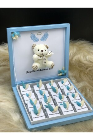 32 verpackte Baby-Pralinen mit ausgefallenen Teddybären – Mevlüt-Geschenk, Koran-Geschenk, Geschenk für Neugeborene - 5