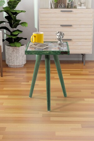 منز-إسبرانزا 32x32 سم طاولة القهوة الخضراء الطبيعية الصلبة السيراميكية ESPERANZA-32X32CM-CFFEE TABLE - bluecape