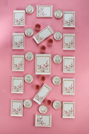 (مينز-33) قطعة (ساكورا) نمط الزهور الإفطار المعدل لـ 12 شخصاً - Erbaşlar