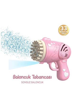 33 Kanal Işıklı Pilli Baloncuk Makinesi Köpük Tabancası Bubble Gun - 1