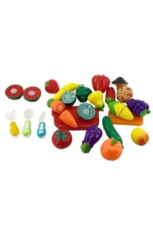 33-teiliges Spielzeug-Obst-Gemüse-Schneidset BIRLIK-33PRC - 2