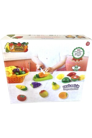 33-teiliges Spielzeug-Obst-Gemüse-Schneidset BIRLIK-33PRC - 3