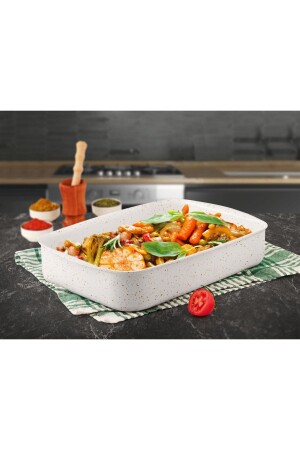 سلة الخبز من غرانيت مايا من 34 × 25 سم -بيضاء TYC00593556585 - Lines