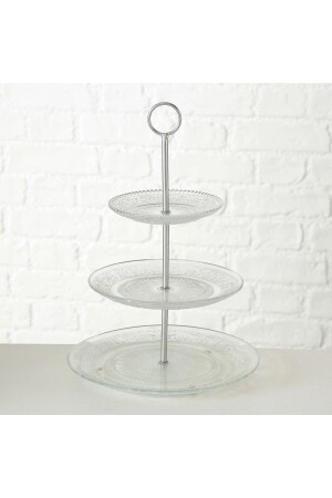 مكنز الزجاجي الشفاف المزخرف 35 سم BO 7505000 - BOLTZE HOME