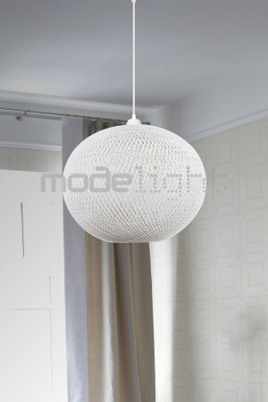 م.ن.ز-يوماك مصباح معلق كبير أبيض 35 سم غرفة المعيشة-غرفة المعيشة-غرفة الأطفال-غرفة النوم-غرفة الطعام-مطار الدخول - Modelight