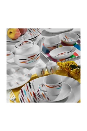 35 Parça 6 Kişilik Kahvaltı Takımı 10070 ZG35KH1210070 - Kütahya Porselen