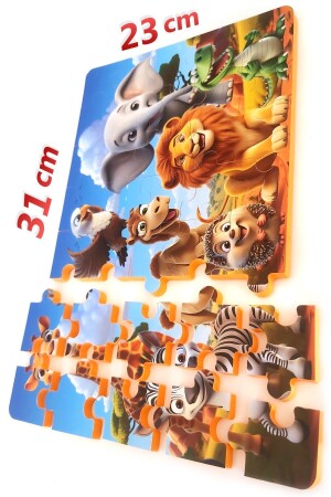 35-teiliges dickes Puzzle mit wilden Tieren - 3