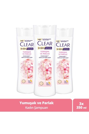 الشامبو النفسي المفعول ضد الجدول النفيف والضوئي للمرأة 350 مل X3 - Clear