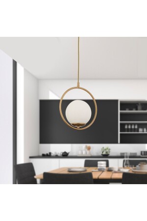 م.ن.ز-لويس مصباح معلق واحد قديم الزجاج الأبيض مصباح معلق حديث المطبخ غرفة المعيشة مصباح معلق الوقود 3538-01-FR - Apliqa