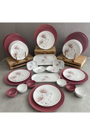 (منيز) - إعداد الإفطار (راسبيري انديف) 36 قطعة لـ 12 شخصاً - Keramika