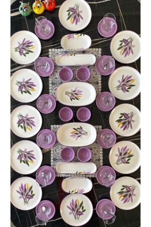 (مـنـز-ليـلا) 36 قطعة إعداد الإفطار لـ 12 شخصاً - Yiğit Seramik Züccaciye