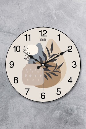 36 Cm Dekoratif Gerçek Cam Bombe Sessiz Mekanizma Duvar Saati - Emores