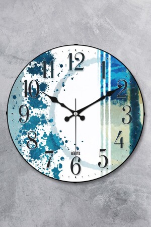 MNZ-36 سم ديكوراتي زجاجي حقيقي قبة الآلية الصامتة ساعة الجدار MR-232 - EMORES