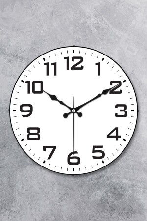 MNZ-36 CM REAL DOMED GLACE FLOWING SECONDS ميكانيكا صامتة ديكوراتيف ATATURK جدار الساعة MR-139 - EMORES